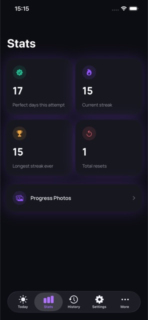 Stats screen