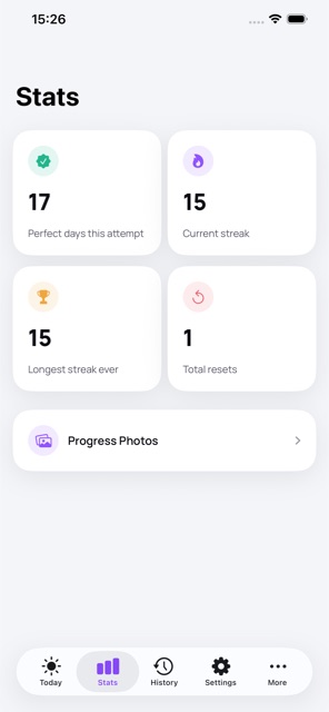 Stats screen